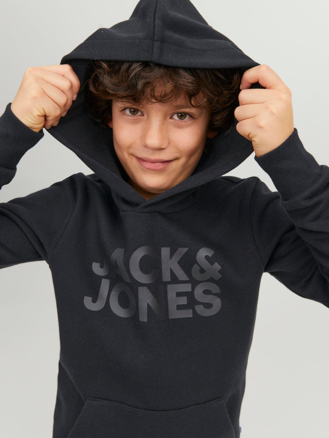 Sudadera con capucha JUNIOR- JJECORP Negro
